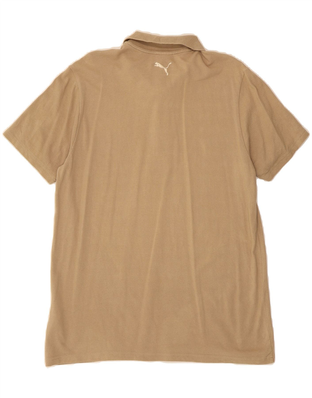 PUMA Mens Polo Shirt Large Beige Cotton Vintage Puma and Second-Hand Puma from Messina Hembry 