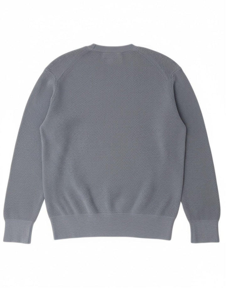 ALL SAINTS Mens Crew Neck Jumper Sweater Medium Blue Cotton