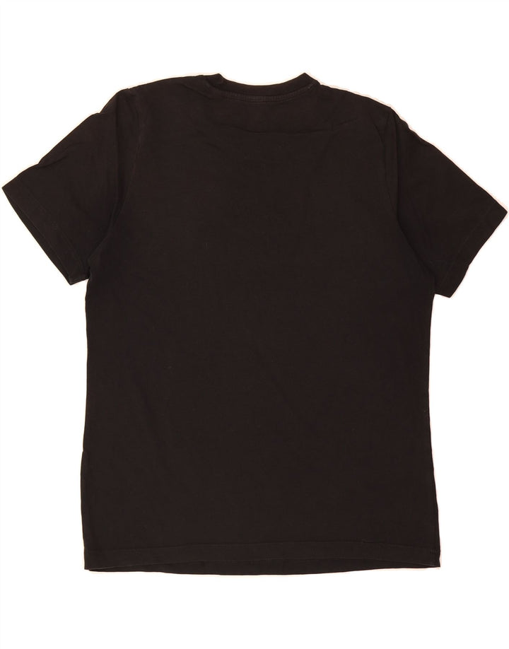 ADIDAS Mens Graphic T-Shirt Top Medium Black Cotton Vintage Adidas and Second-Hand Adidas from Messina Hembry 