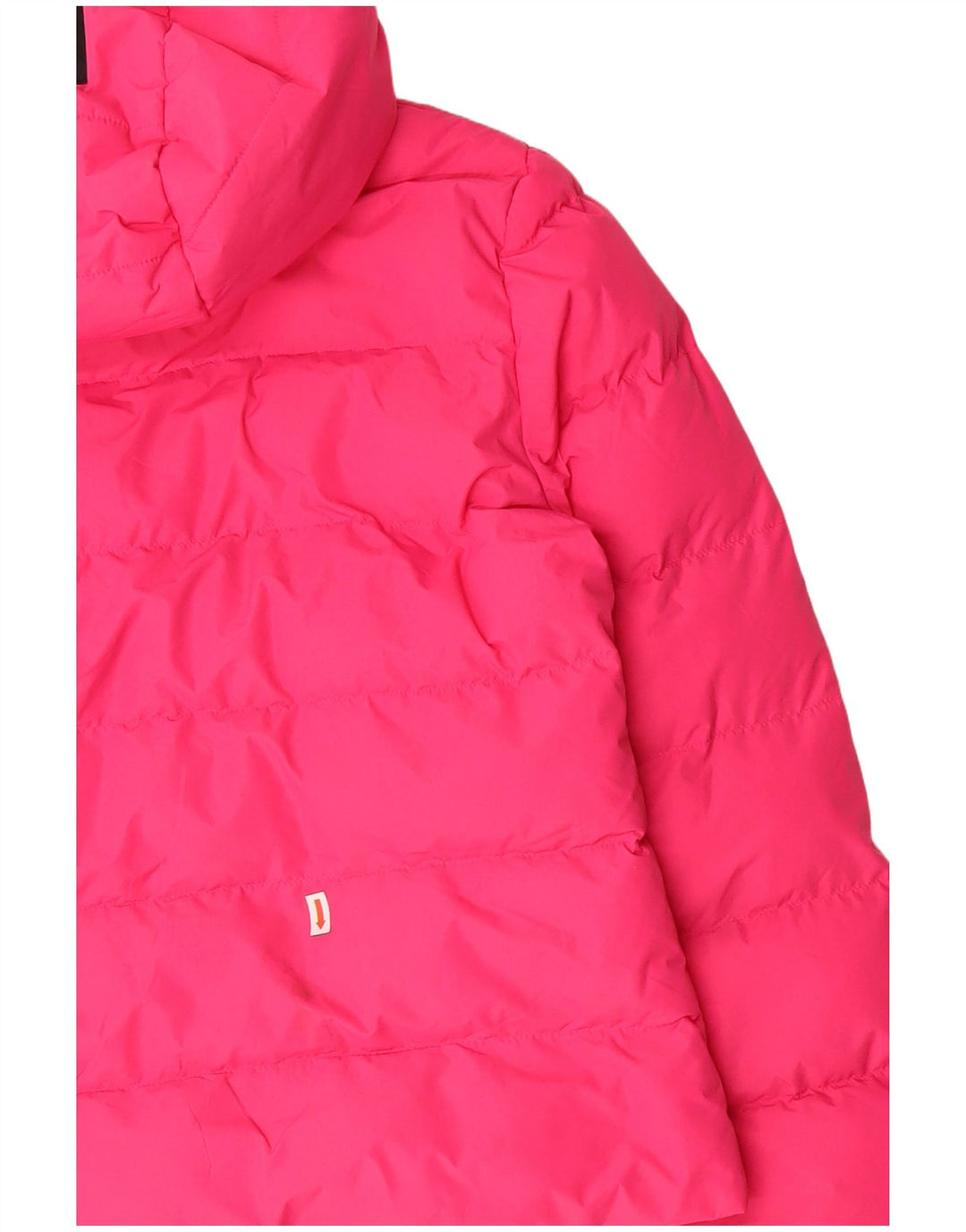 SUPERDRY Womens Hooded Padded Jacket UK 8 Small Pink Polyester Winter
