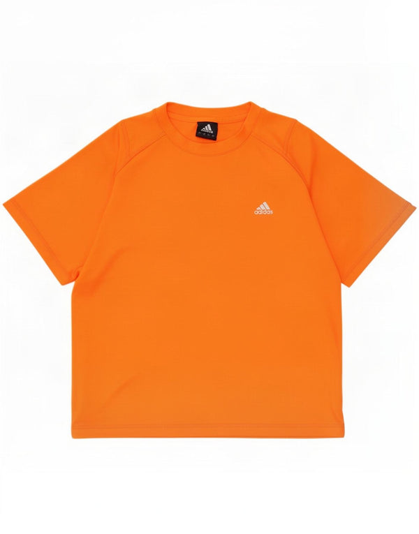 Adidas Herren Climalite T-Shirt Top Mittelorange Polyester