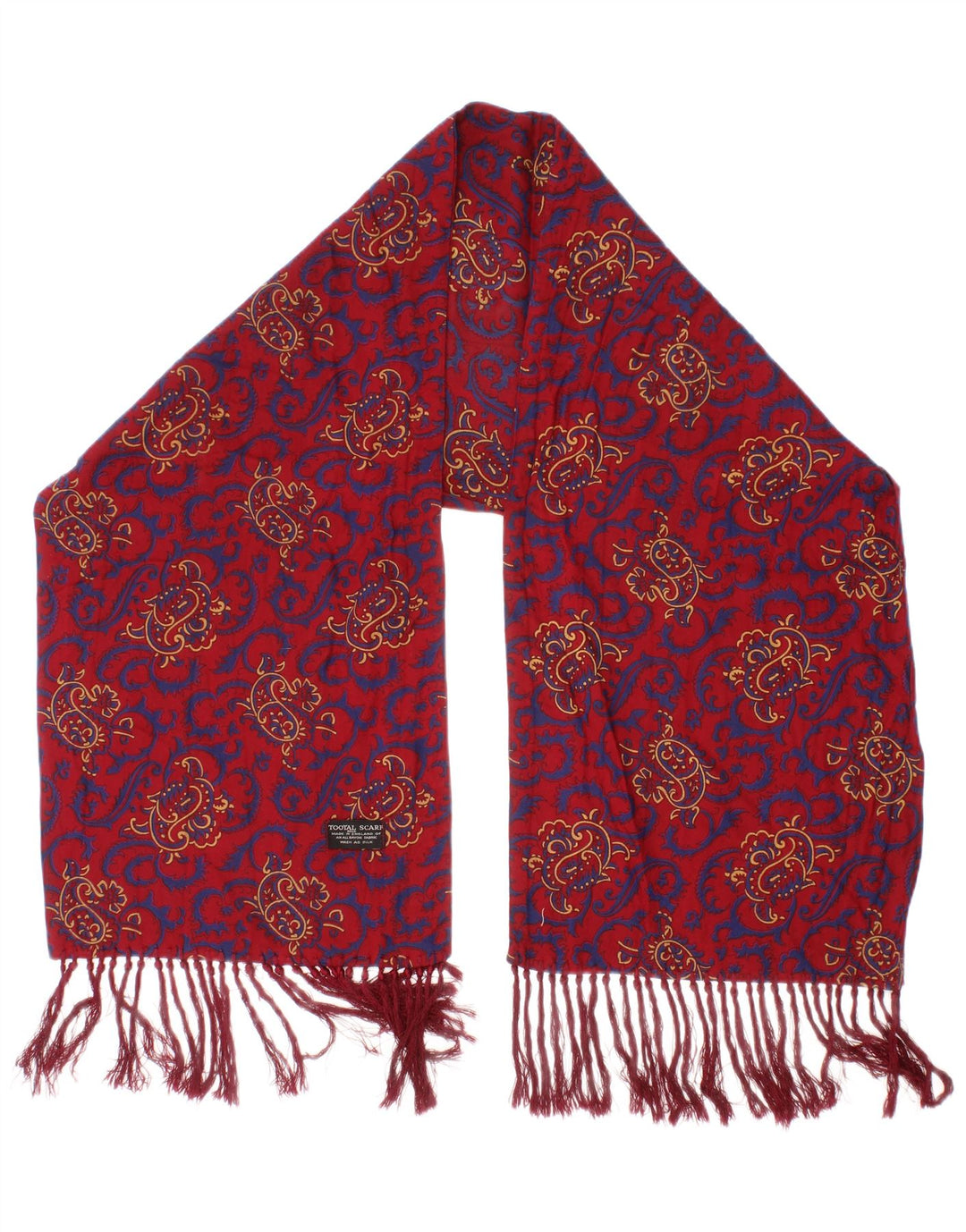 Tootal Mens Scarf One Size Red Paisley