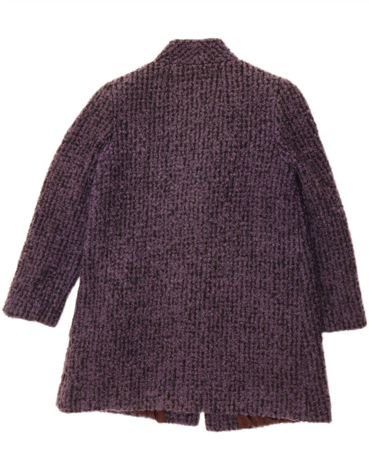 VINTAGE Womens Overcoat IT 44 Medium Purple Mohair Vintage Vintage and Second-Hand Vintage from Messina Hembry 