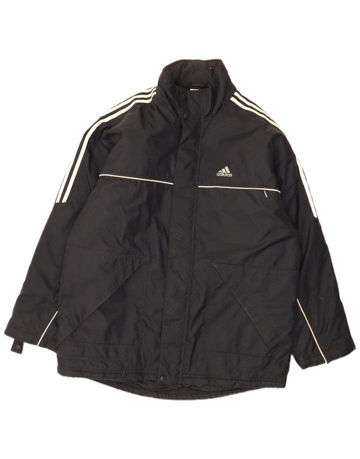 Giacca a vento da uomo Adidas UK 44/46 grande nera in poliammide