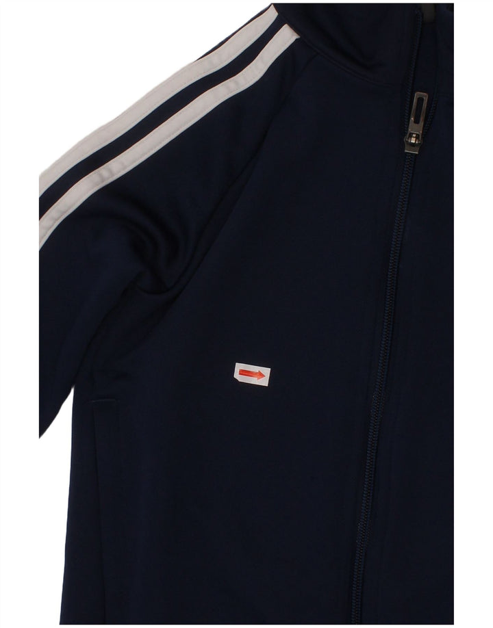 ADIDAS drenge Climalite træningsdragt topjakke 7-8 år marineblå polyester