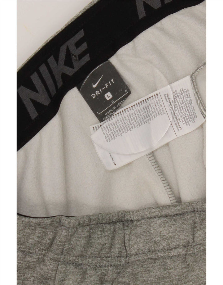 Мужские спортивные брюки Nike Dri Fit, джоггеры, большой серый полиэстер