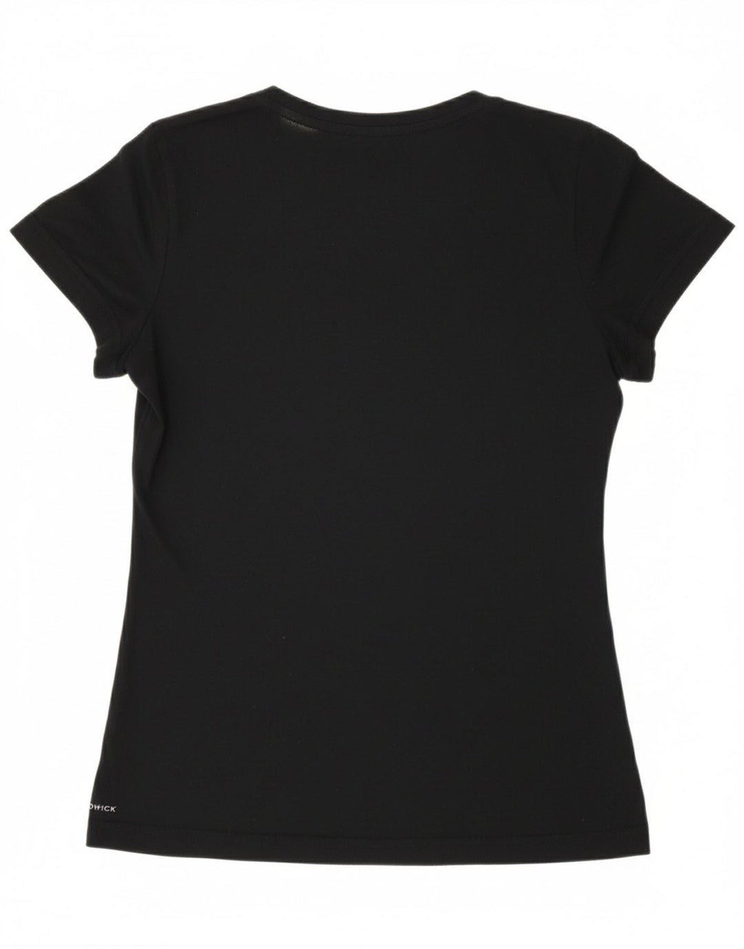 REEBOK Womens T-Shirt Top UK 8/10 Small Black Polyester Vintage Reebok and Second-Hand Reebok from Messina Hembry 