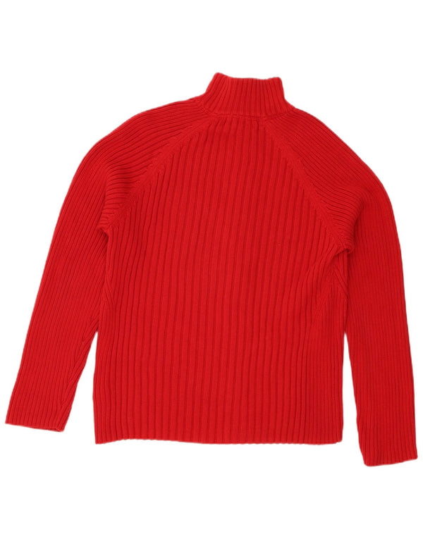Tommy Hilfiger Pull Cardigan Femme UK 20 2XL Rouge Coton