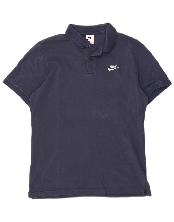 Nike Mens Polo Shirt Medium Navy Blue