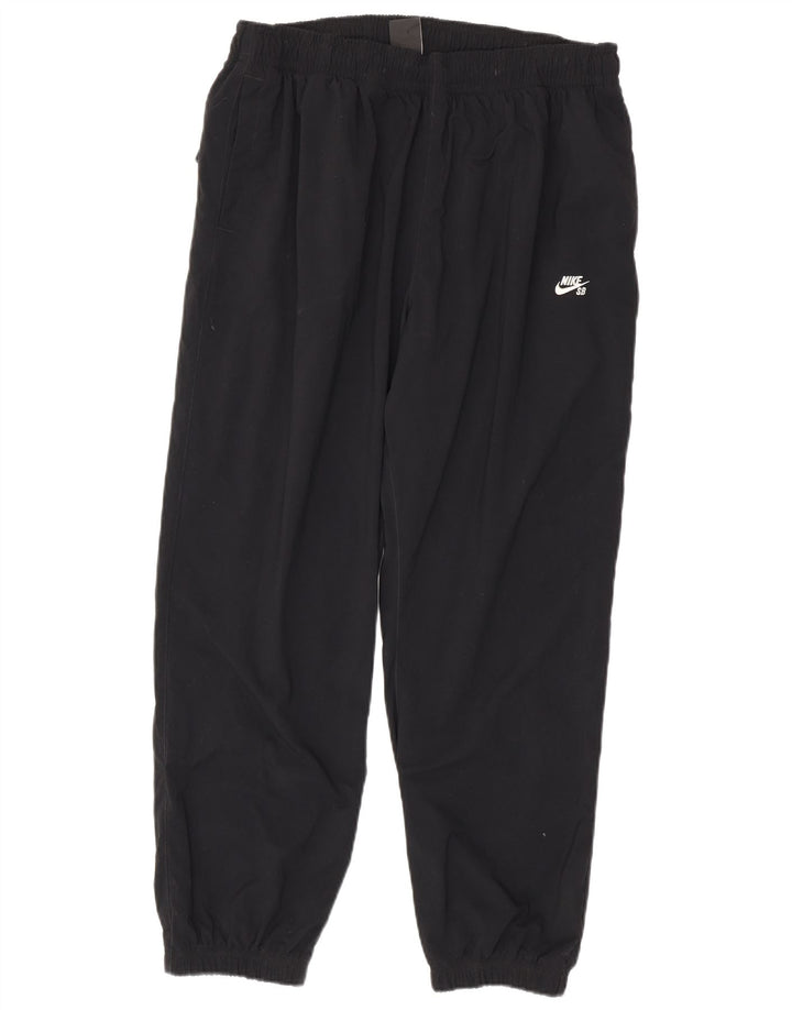 Męskie spodnie dresowe Nike, joggery, średni czarny nylon