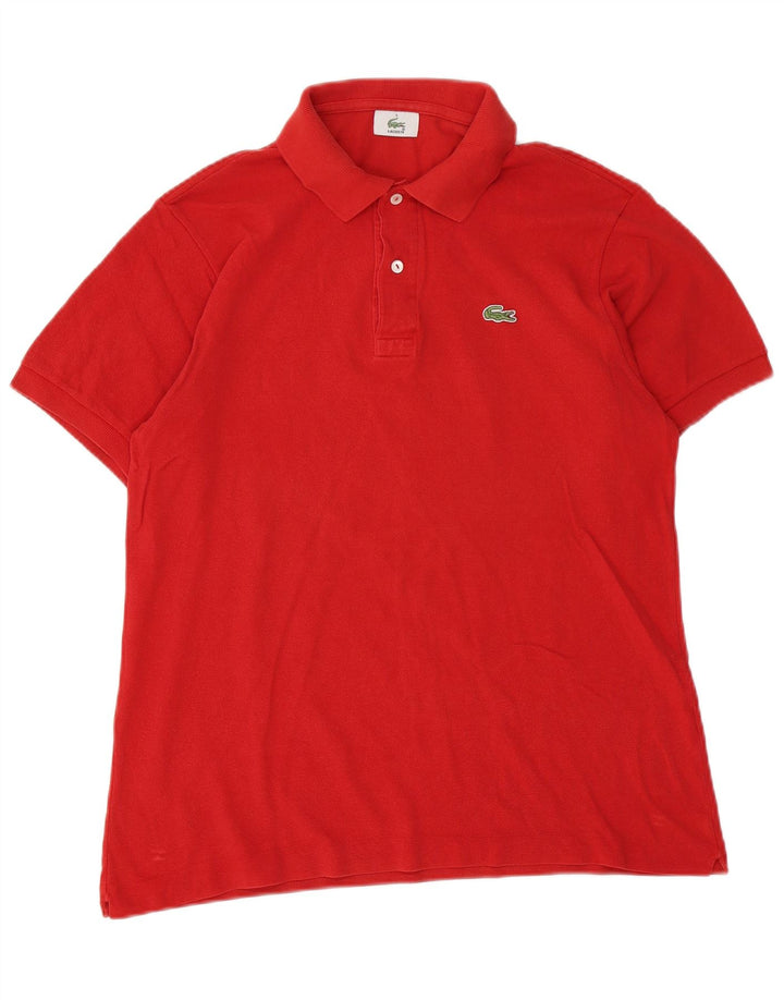 Lacoste Mens Polo Shirt Size 5 Large Red Cotton