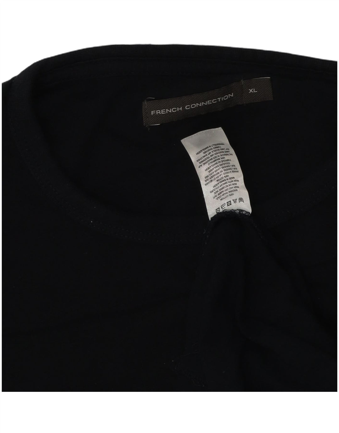 Top męski French Connection z długim rękawem XL, granatowy, bawełniany