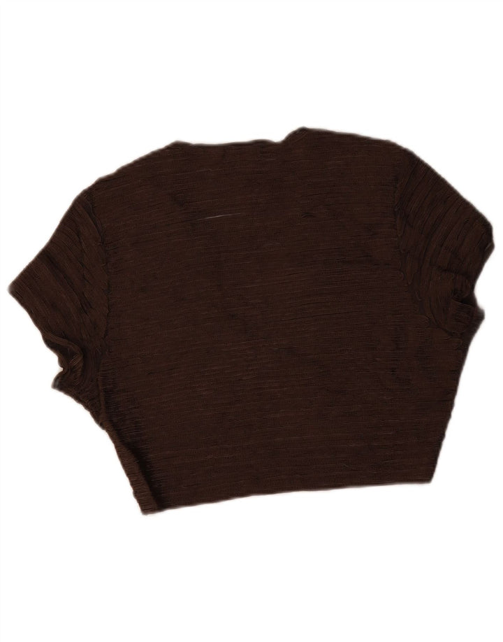 Phase Eight Womens Bolero Top UK 14 Medium  Brown Nylon