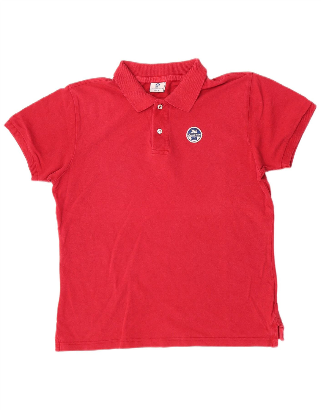 Polo da uomo North Sails in cotone rosso medio
