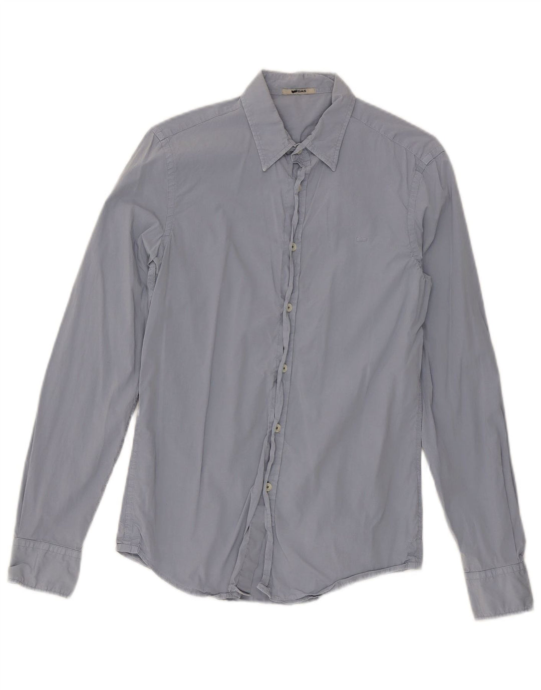 GAS Mens Shirt Small Grey Cotton