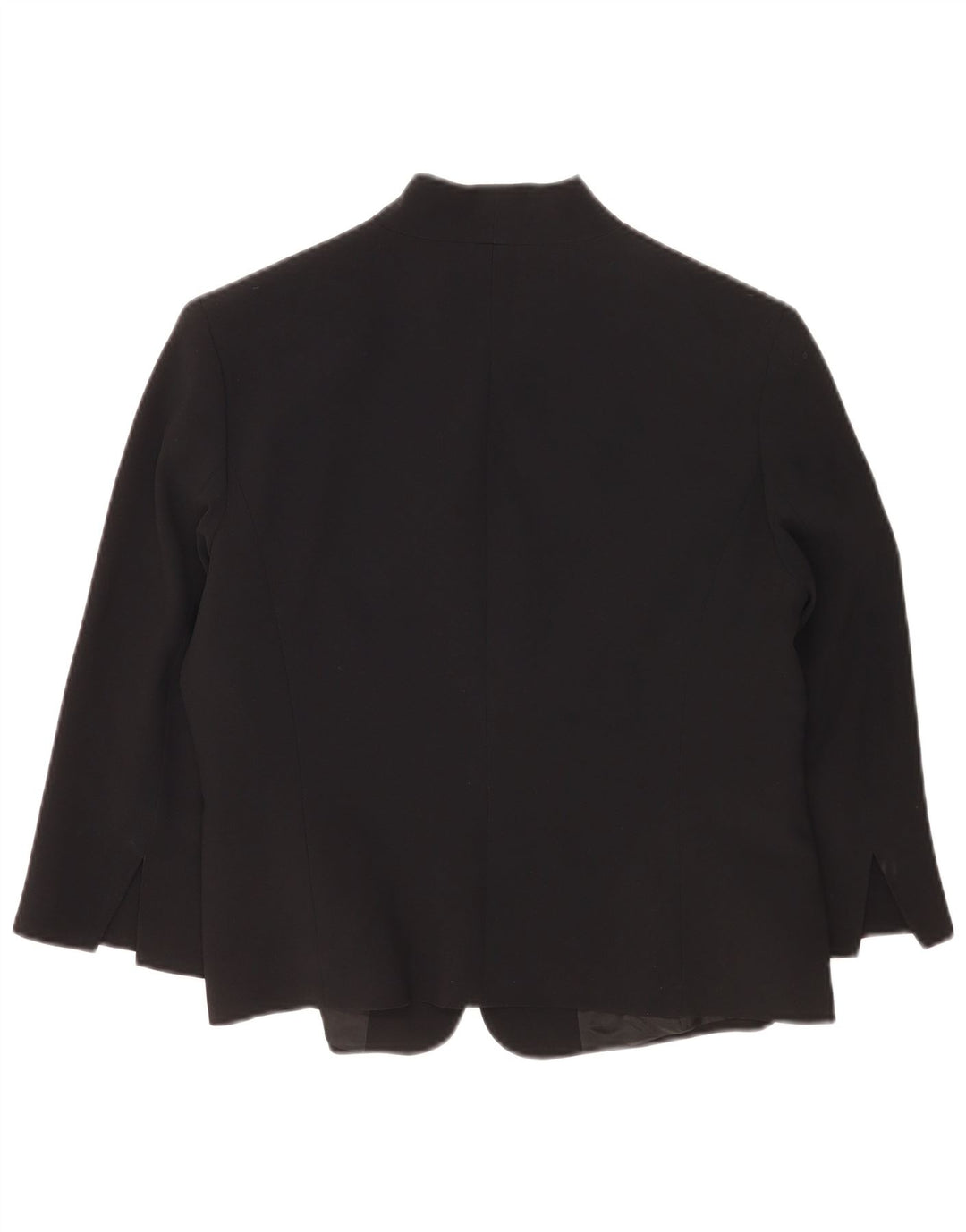 Perte by Krizia Womens 3/4 Sleeve 1 Button Blazer Jacket UK 14 Medium Black