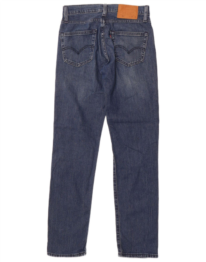LEVI'S Mens 511 Slim Jeans W29 L32 Navy Blue Cotton