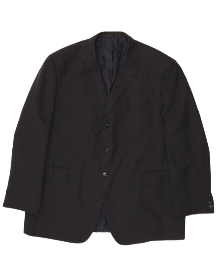 Marks & Spencer Chaqueta tipo blazer de 3 botones para hombre UK 48 2XL Poliéster azul marino