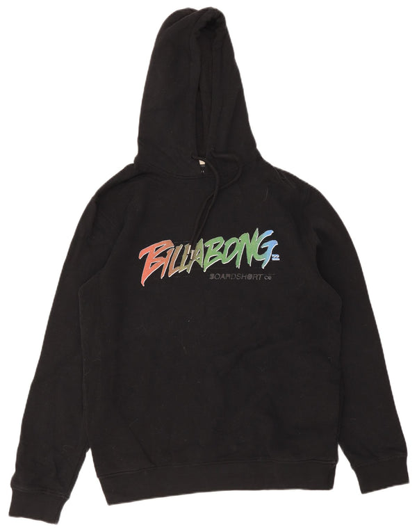 Billabong Mens Graphic kapucnis pulóver közepes fekete pamut