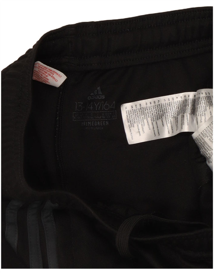 Pantaloni della tuta da ragazzo Adidas 13-14 anni in poliestere nero