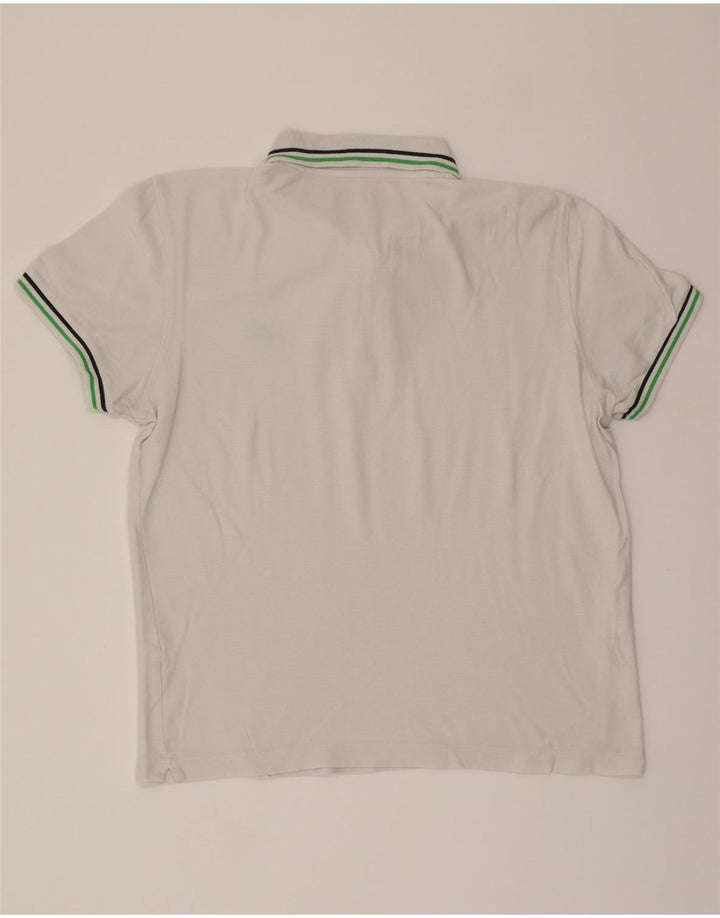 LOTTO Mens Polo Shirt Medium White Cotton Vintage Lotto and Second-Hand Lotto from Messina Hembry 