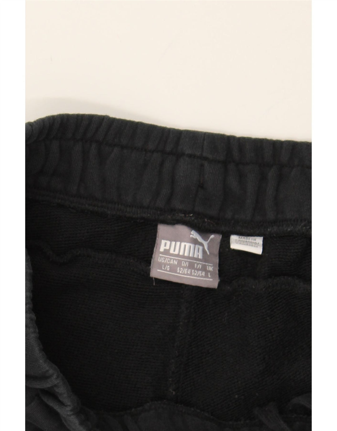 PUMA Mens Tracksuit Trousers Large Black Cotton Vintage Puma and Second-Hand Puma from Messina Hembry 