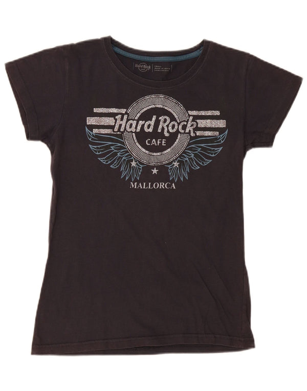 Hard Rock Cafe Mujer Mallorca Graphic Camiseta Top UK 8 Small Gris Algodón