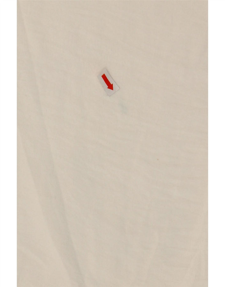 Zara Womens Loose Fit Chino Trousers Medium W28 L25 White Polyester