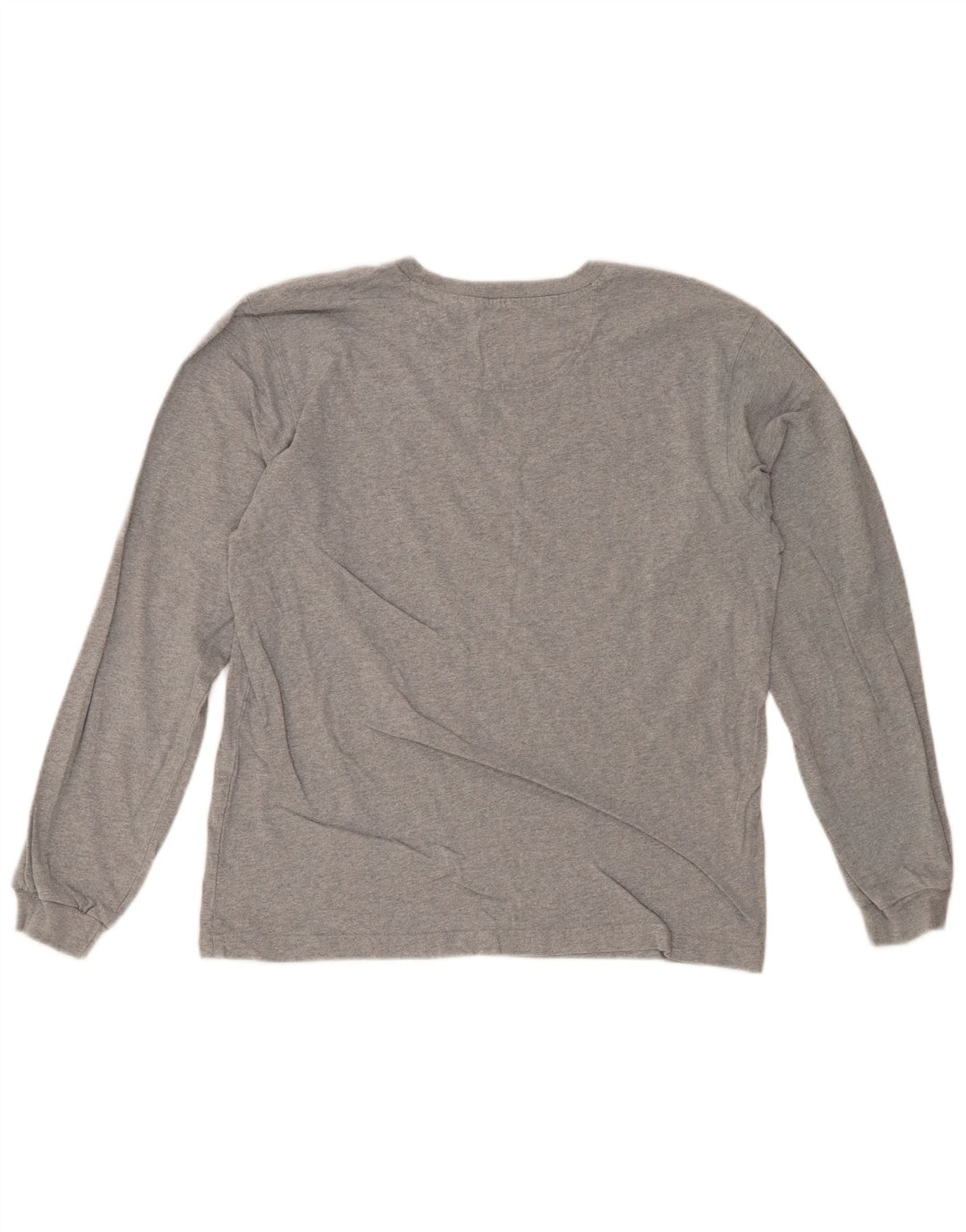 Champion Womens Top Long Sleeve UK 14 Medium Grey Cotton