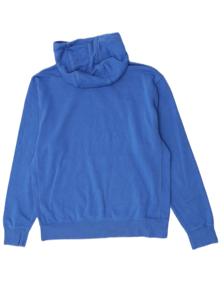 Nike Mens Hoodie Jumper Medium Blue Cotton