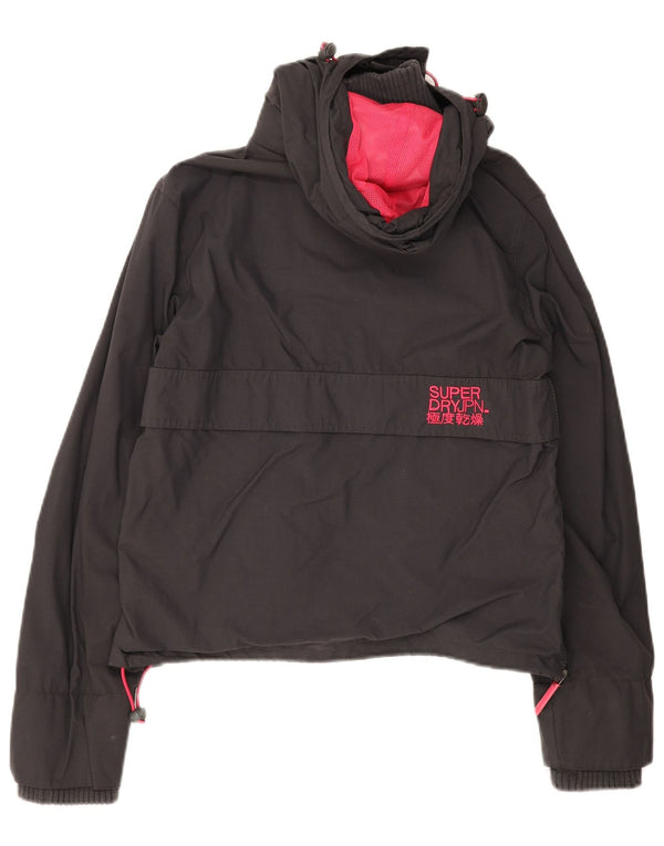 Superdry Chaqueta Cortavientos con Capucha The Windcagoule para Mujer UK 46 Gris Grande