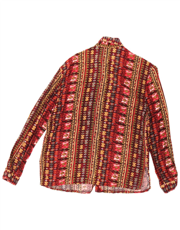 Vintage Womens Loose Fit Shirt EU 40 Medium Multicoloured Geometric