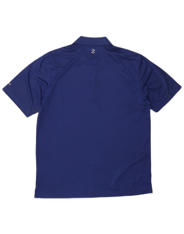 Polo Izod Hombre Poliéster Azul Medio