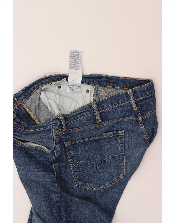 LEVI'S Mens Straight Jeans W38 L32 Blue Cotton