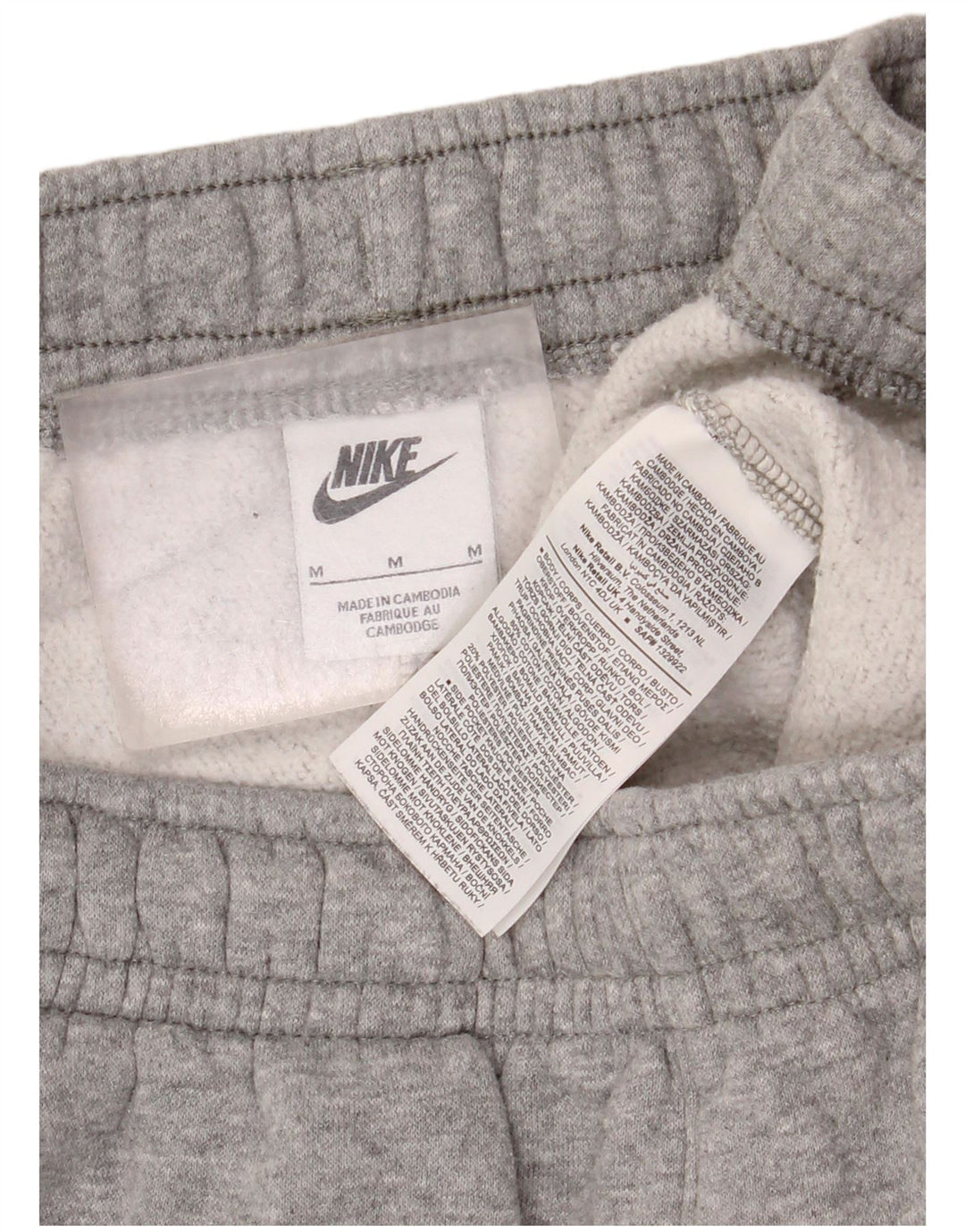 Nike Herren Cargo-Trainingshose, Jogginghose, mittelgraue Baumwolle
