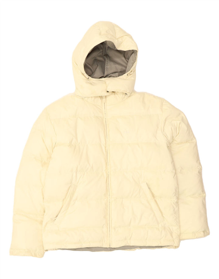 FILA Mens Hooded Padded Jacket UK 40 Large Yellow Polyester Vintage Fila and Second-Hand Fila from Messina Hembry 