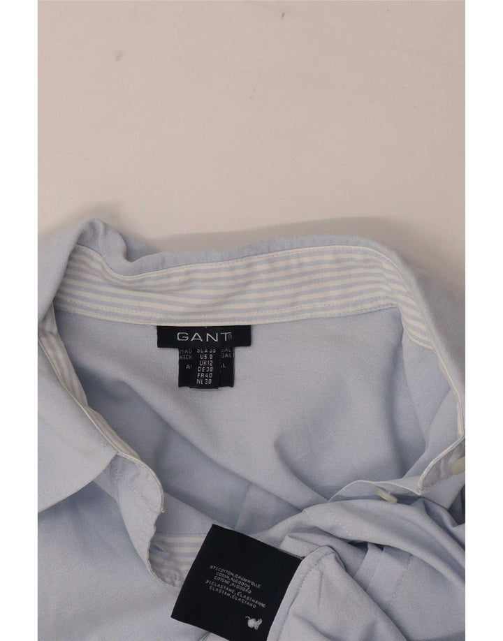 Gant Womens Shirt UK 12 Medium Blue Cotton