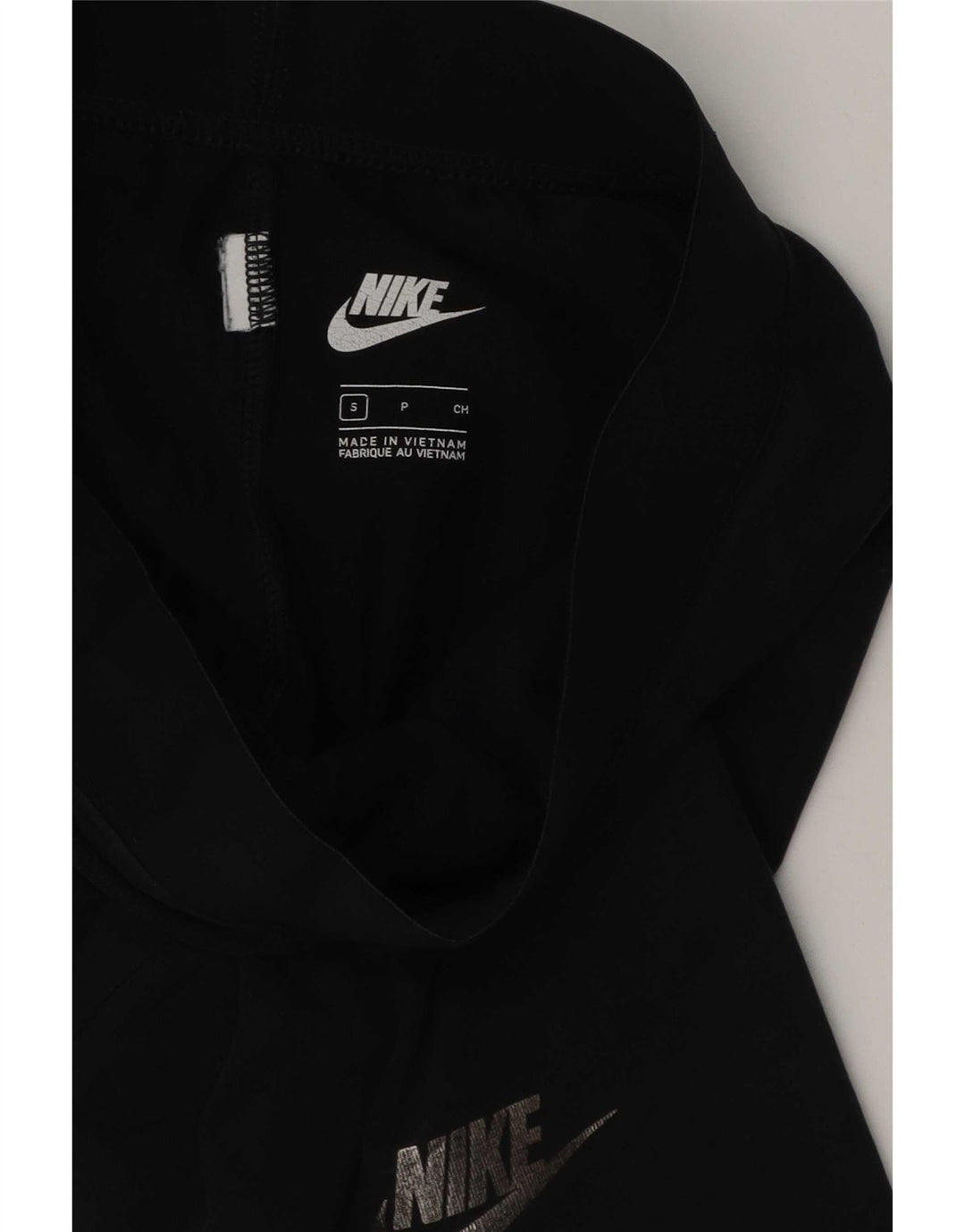 Nike Womens Graphic Leggings UK 10 Small Black Colourblock