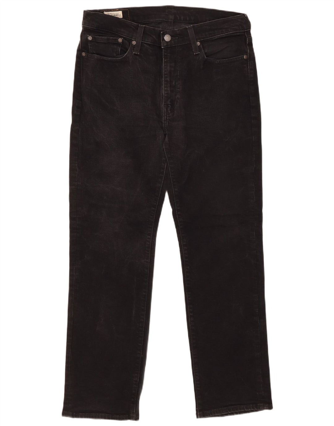 Levi's Mens 514 Straight Jeans W33 L28 Black Cotton