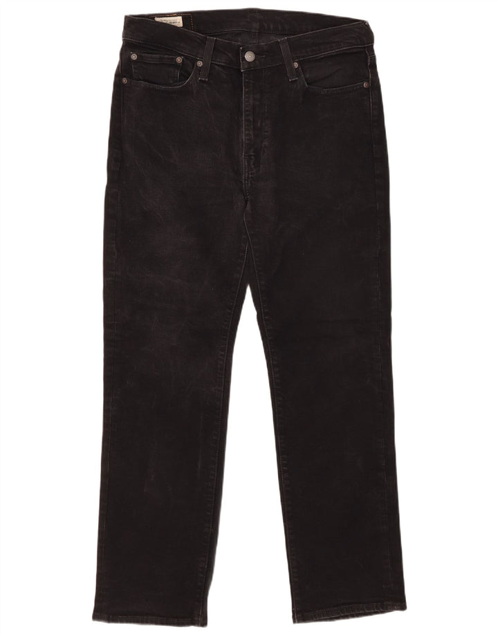 Levi's Mens 514 Straight Jeans W33 L28 Black Cotton