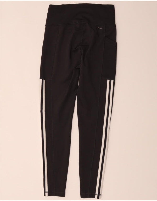 Leggings Adidas Climalite da donna UK 8/10 Piccolo poliestere nero