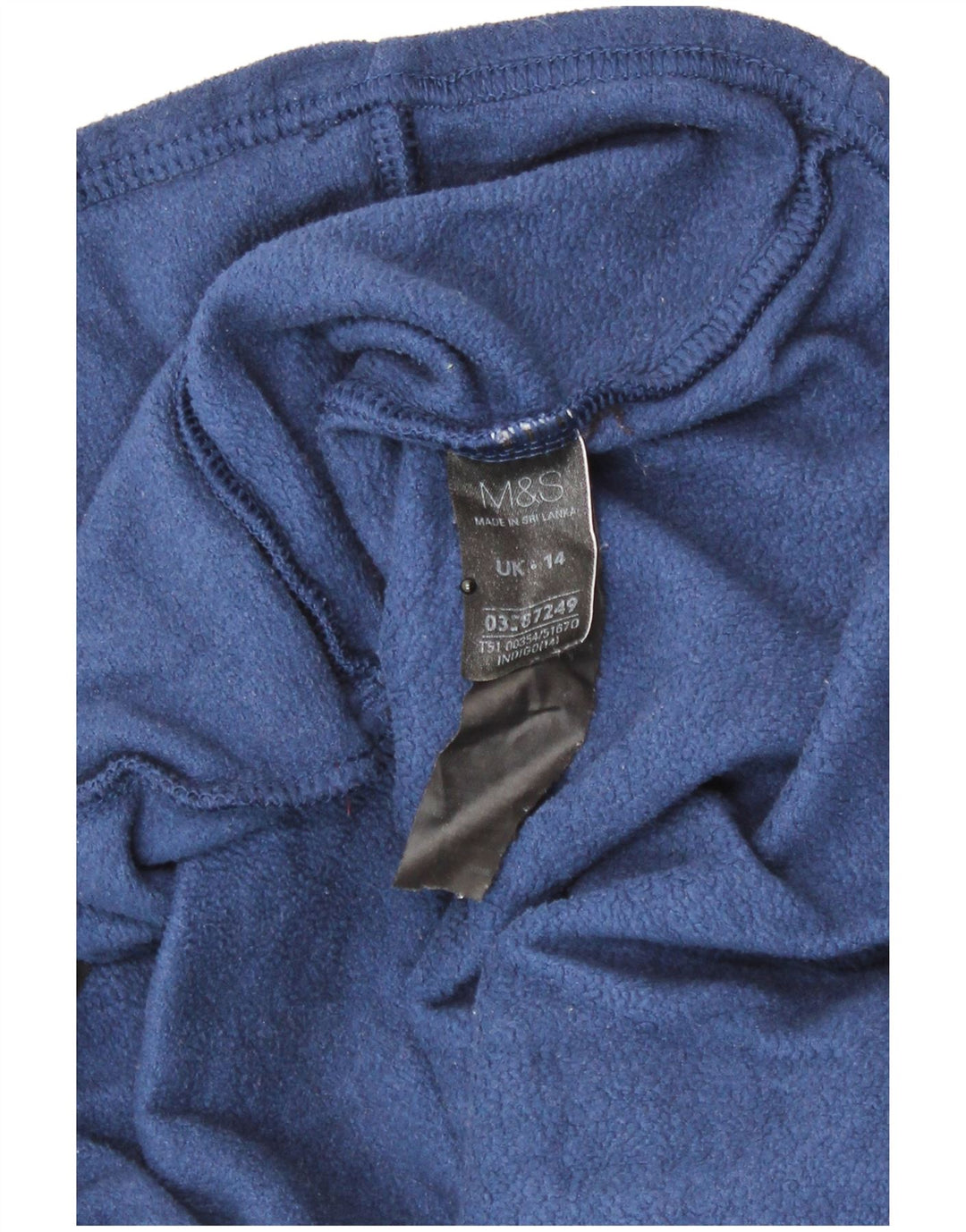 Marks & Spencer Γυναικείο Fleece Jacket UK 14 Medium Navy Blue Polyester