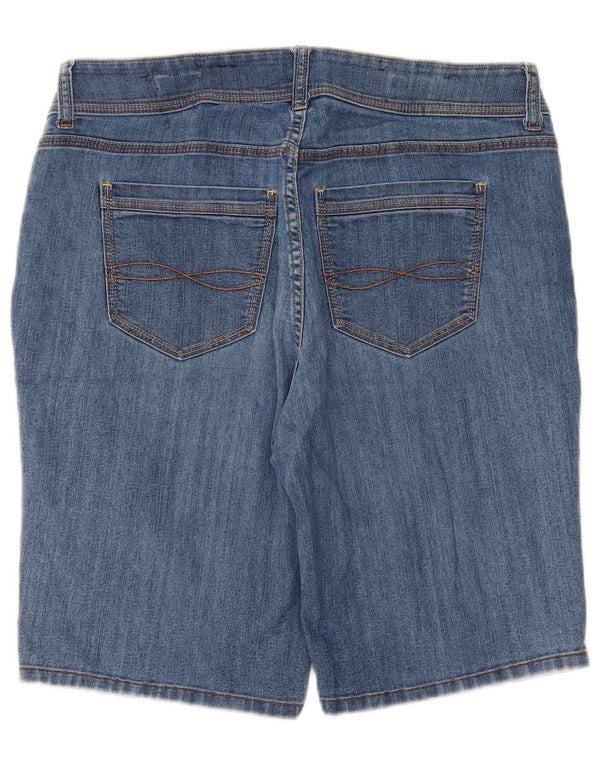 Lee Womens Riders Denim Shorts W34 Large Blue