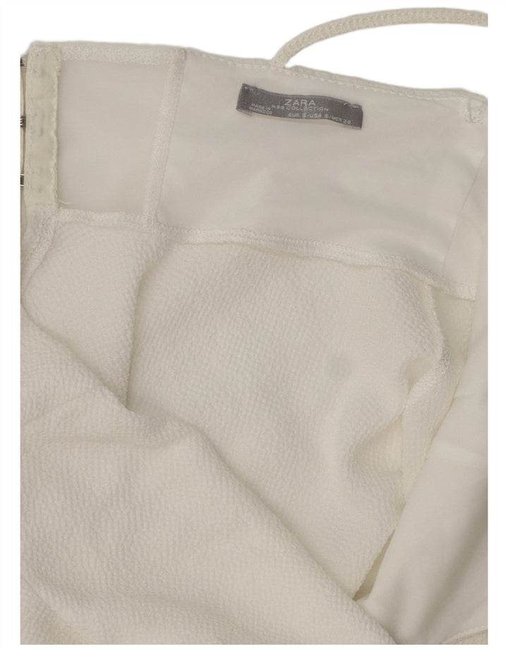 Zara Γυναικείο Asymmetric Cami Top UK 8 Small White