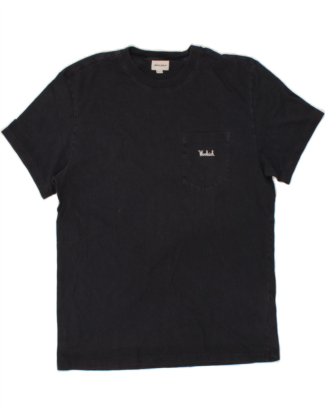 WOOLRICH Womens T-Shirt Top UK 16 Large Navy Blue Vintage Woolrich and Second-Hand Woolrich from Messina Hembry 