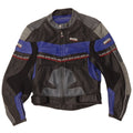 Akito Veste de course en cuir graphique pour femme UK 12 Medium Black Colourblock