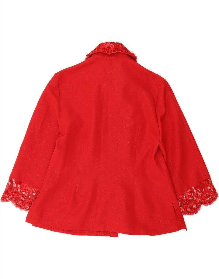 VINTAGE Womens Shirt Blouse UK 16 Large Red Vintage Vintage and Second-Hand Vintage from Messina Hembry 