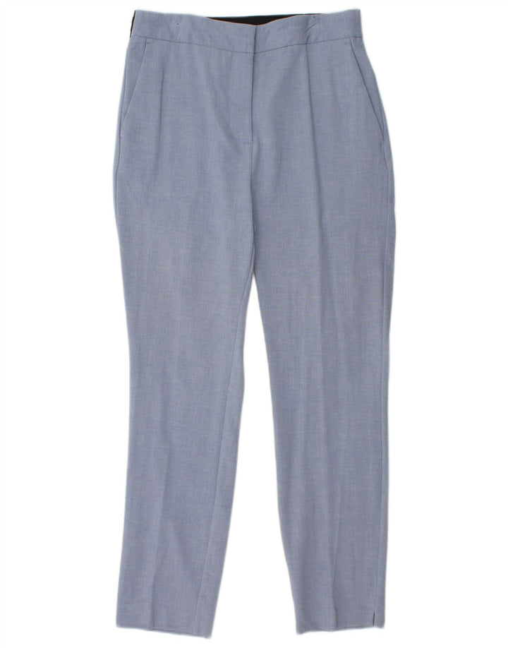 ZARA Womens Slim Chino Trousers Medium W28 L27 Blue Polyester