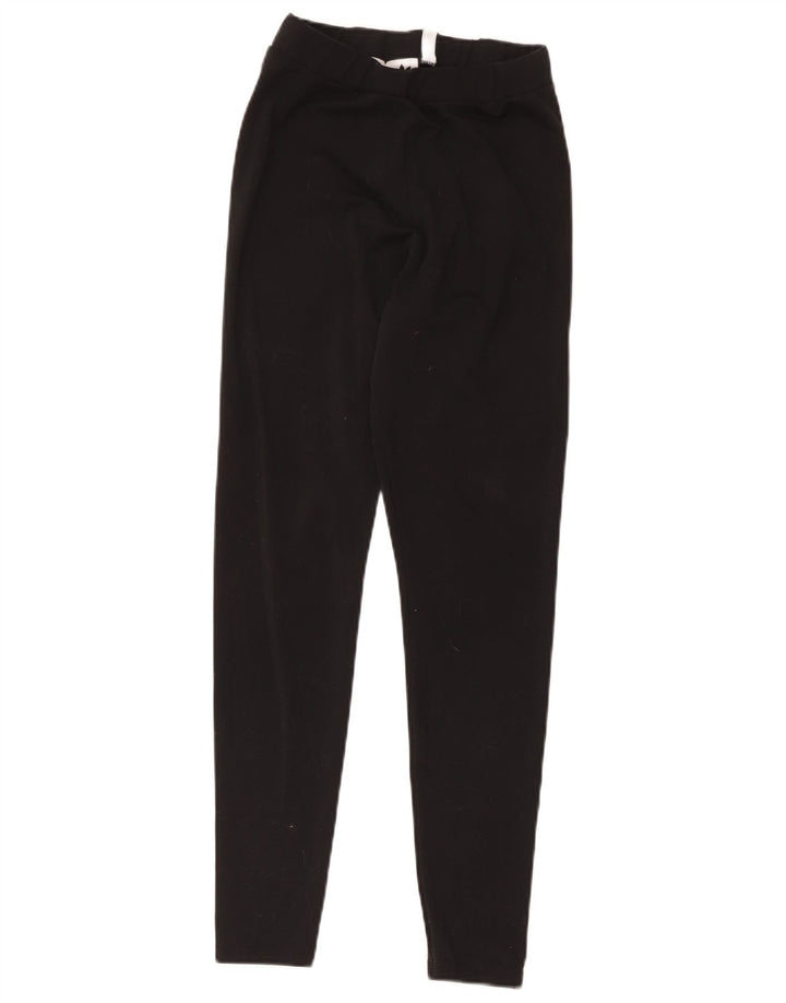Adidas Girls Leggings 13-14 Years Black Polyester