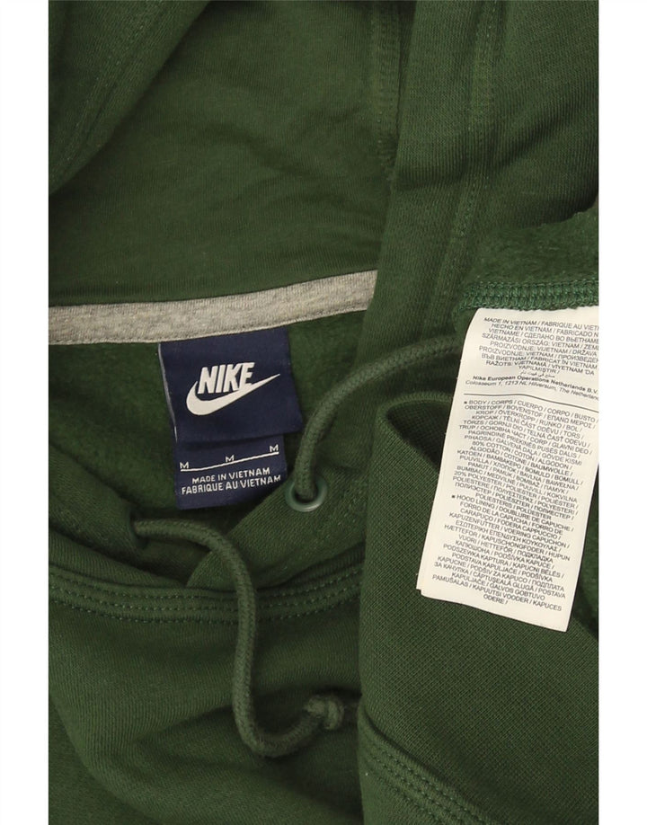 Nike Mens Hoodie Jumper Medium Green Cotton
